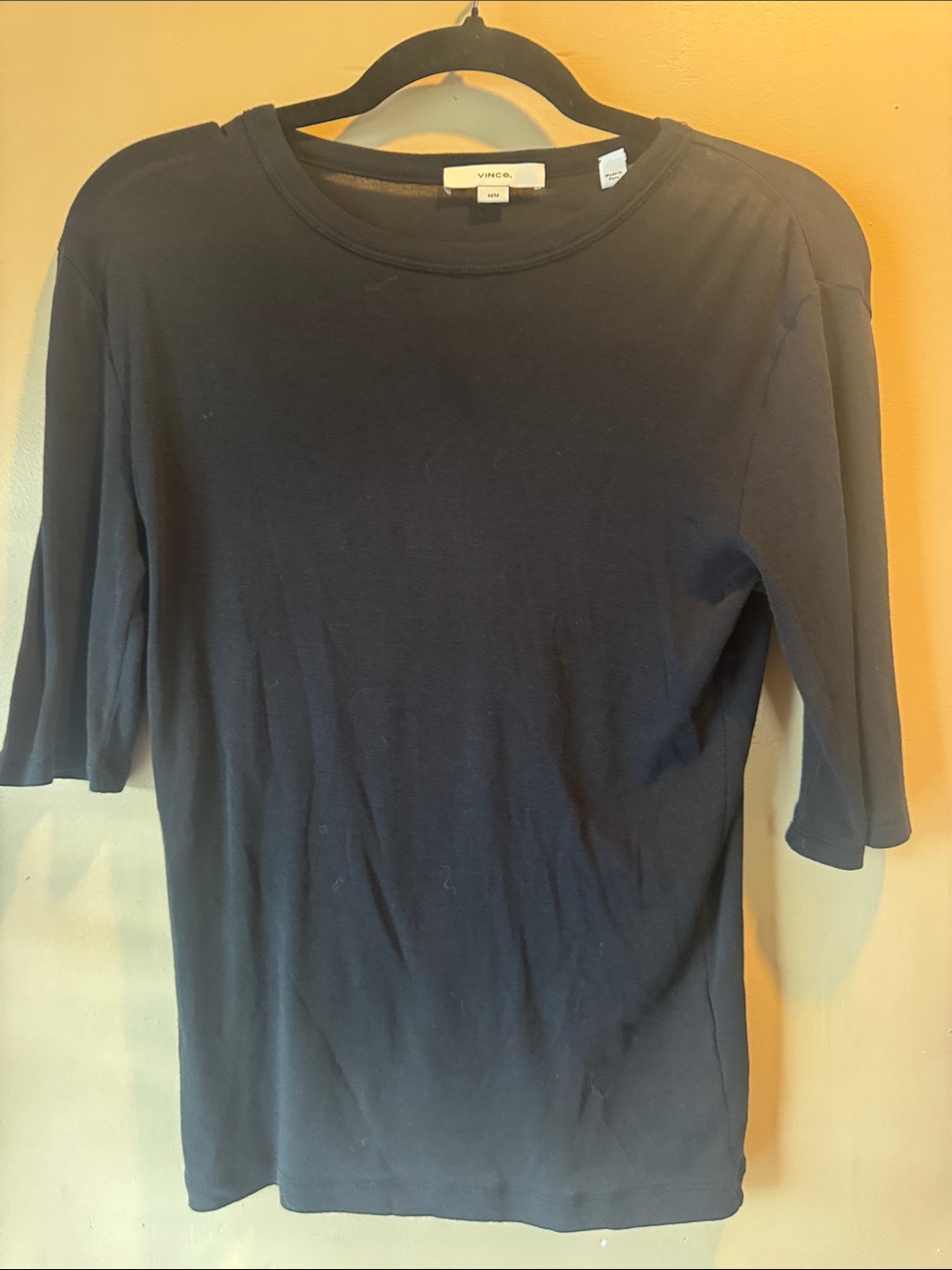 Vince Elbow-Sleeve / Essential Crewneck Tee - Black